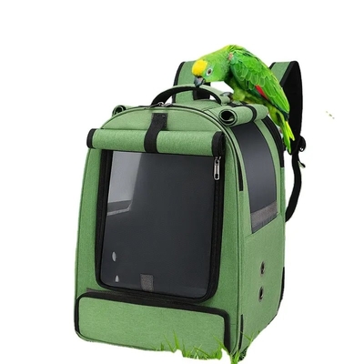 軽量の鳥のオウム ペット買物袋は屋外の網大きい折り畳み式旅行バックパックをおりに入れる