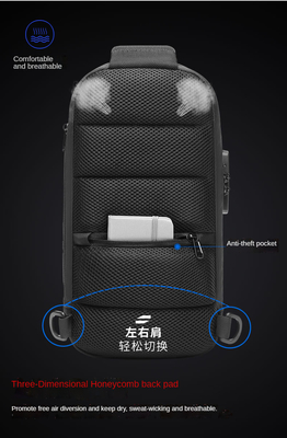 反盗難Crossbodyの吊り鎖袋の十字の肩の吊り鎖袋USBの人の箱袋