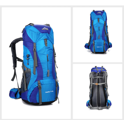 Ransel山の防水移住のバックパック ポリエステル70リットルのバックパックISO