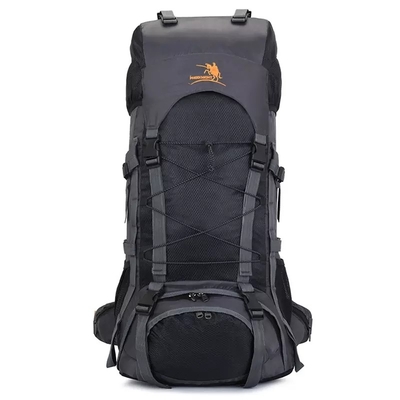 青い60L防水キャンプのバックパックBSCIの登山のバックパック