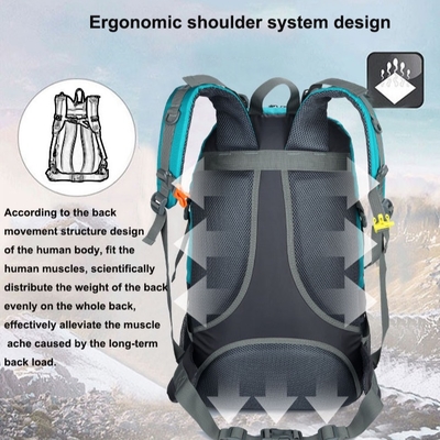 登山のバックパックをハイキングするBSCIの防水ハイキングのバックパック60L
