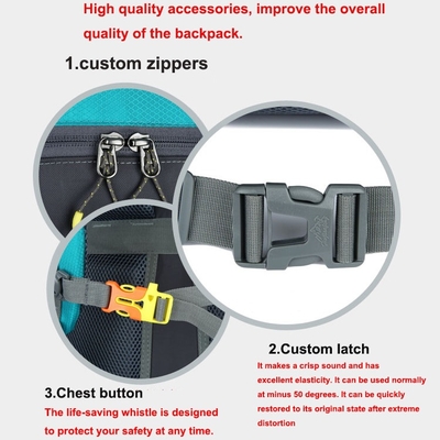 登山のバックパックをハイキングするBSCIの防水ハイキングのバックパック60L