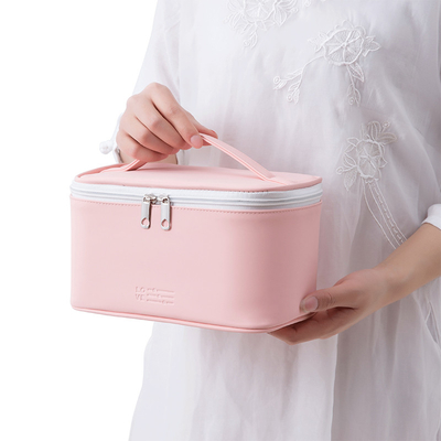 化粧品のバッグ レディーのかわいい防水掛かる洗面用品袋を掛ける携帯用PU
