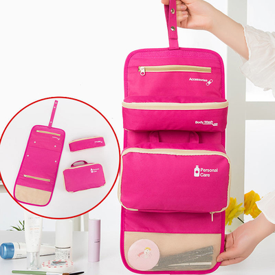 折り畳み式旅行洗面用品化粧品袋の貯蔵の構造袋のオルガナイザー ポリエステル