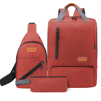 スリー ピースのオックスフォードの防水バックパックの人の女性はセットをBackpack
