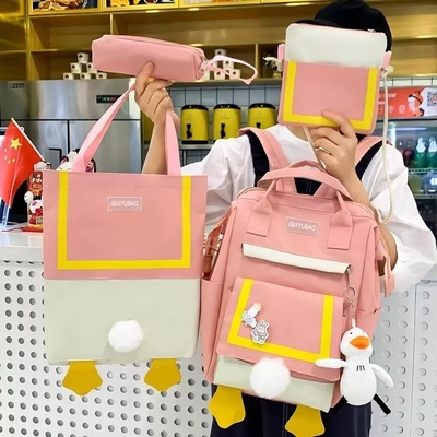 0.65インチのハンドバッグは屋外の移動の4部分のバックパックが女性を置いたセットをBackpack