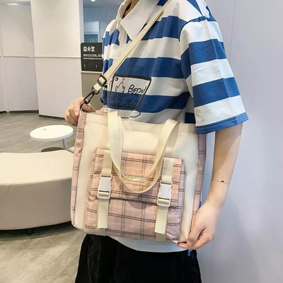 42cmはバックパックが5部分を印刷する美しい格子を置く学生の学校のBackpack