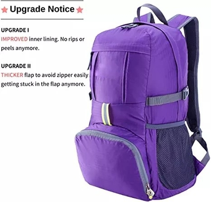 赤いBSCIの折り畳み式のハイキングのバックパック35L山装置のリュックサックは防水する