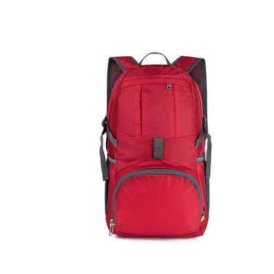 赤いBSCIの折り畳み式のハイキングのバックパック35L山装置のリュックサックは防水する