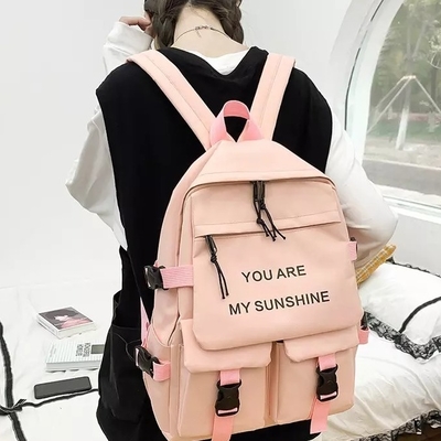 旅行ラップトップのバックパックのランドセルは鉛筆場合の卸売との女の子の無地を置く