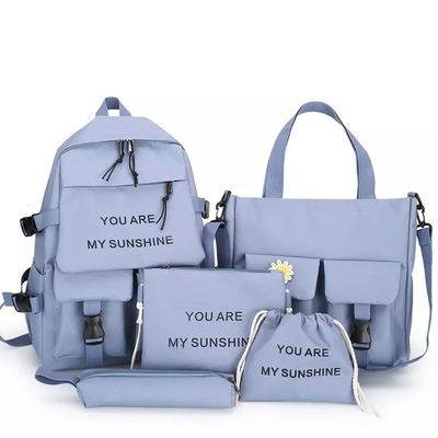 旅行ラップトップのバックパックのランドセルは鉛筆場合の卸売との女の子の無地を置く
