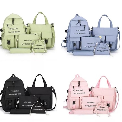 旅行ラップトップのバックパックのランドセルは鉛筆場合の卸売との女の子の無地を置く