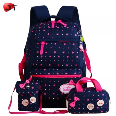 女の子の十代の若者たちBookbagの学校のバックパックは鉛筆袋が付いているラップトップのバックパックのお弁当箱を置いた