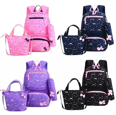 女の子のためのバックパックはかわいい子供にBackpack Bookbagsを絶縁したお弁当箱を置いた袋を教育する