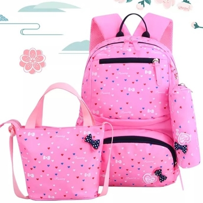女の子のためのバックパックはかわいい子供にBackpack Bookbagsを絶縁したお弁当箱を置いた袋を教育する