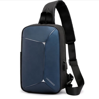 PUの人の吊り鎖のCrossbody袋のUSBケーブルBSCIが付いている防水吊り鎖のパック