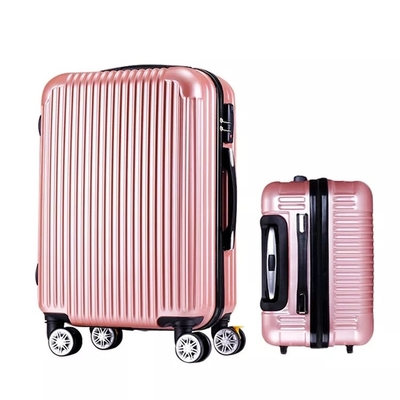 PCのポリカーボネートの移動の荷物は女の子のスーツケースのHardsideの光沢がある表面のトロリー3部分のの置いた