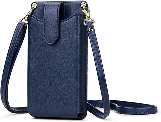 携帯電話のCrossbodyの小さい札入れの総合的な革物質的な携帯電話のホールダー