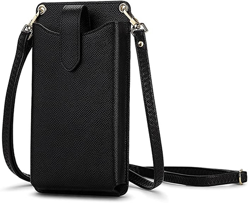 携帯電話のCrossbodyの小さい札入れの総合的な革物質的な携帯電話のホールダー