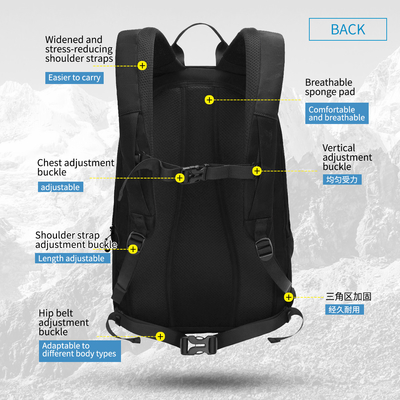 T-B9280反射ストリップが付いている新しい向く防水ハイキングのバックパックの登山袋