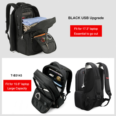 BSCI Usbの人のための充満出張旅行のラップトップのバックパック29*9*20cm